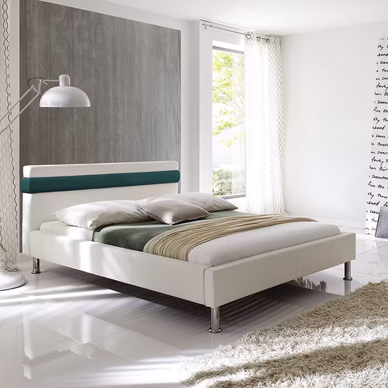 Quadro estofado minimalista moderno da cama da cama enorme da cama de plataforma