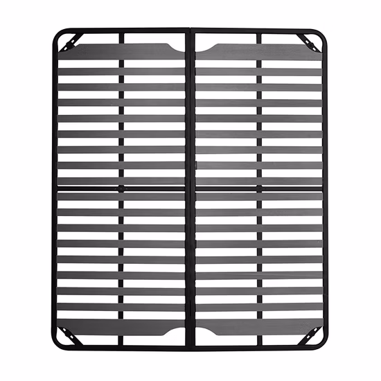 Estrutura de cama de metal com base de colchão de plataforma de amostra grátis